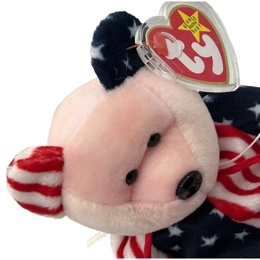 RARE Ty Beanie Baby Pink Face Spangle MINT CONDITION 1999 with PE pellets